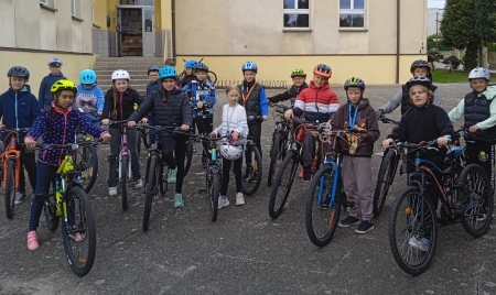 Czwartoklasiści to świetni rowerzyści